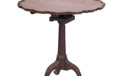 A George III mahogany circular occasional table, possibly Ir...