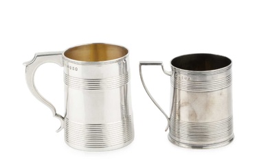 A George III silver christening mug, of slightly tapered form...