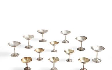 A HUNGARIAN STERLING SILVER COCKTAIL SET