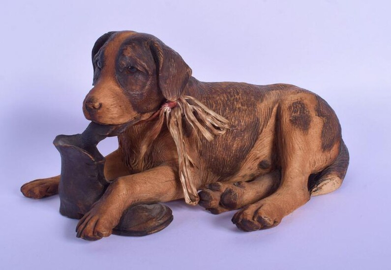 A LATE 19TH CENTURY BAVARIAN BLACK FOREST CARVED WOOD