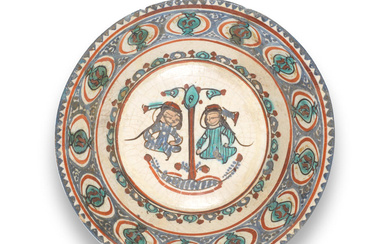 A Minai pottery bowl Persia, 12th/ 13th Century