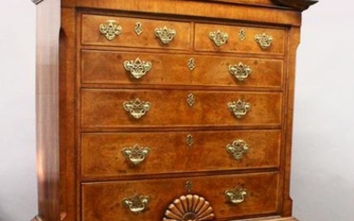 A PHILADELPHIA STYLE WALNUT CHEST ON STAND, EARLY 20TH