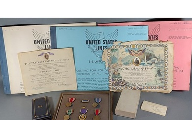 A World War II American Purple Heart medal group awarded to ...