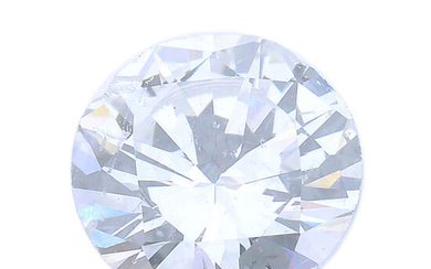 A brilliant-cut diamond, weighing 0.27ct, with report, within a security seal.