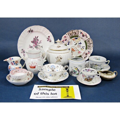 A collection of Spode Queens Bird pattern wares including ju...
