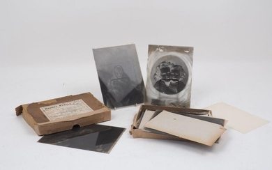 A collection of glass photographic plates, 20th century, attributed to...