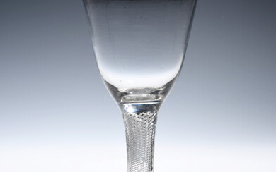 A composite stem glass goblet c.1750