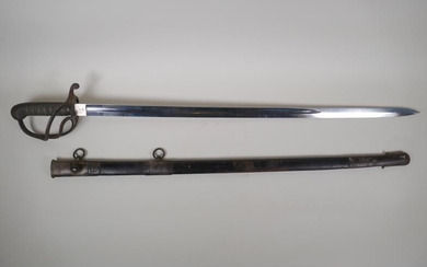 A late C19th/early C20th British officers sword with a...