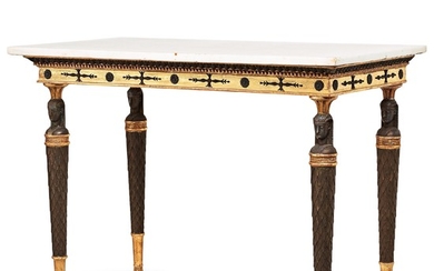 A late Gustavian console table, early 19th century.