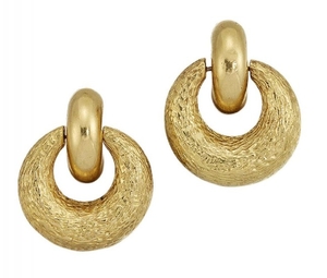 A pair of earrings, by Alan Martin...
