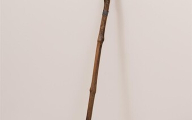 A rustic wooden walking stick, Length 92 cm