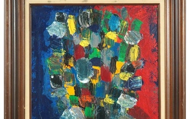 ATTR TO NICOLAS DE STAEL FRENCH STILL LIFE OIL PAINTING