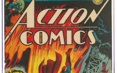 Action Comics #61 (DC, 1943) CGC VG 4.0 Off-white...