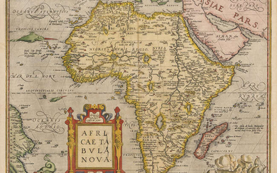 Africa.- Ortelius (Abraham) Africae Tabula Nova, [c. 1570].