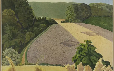 After John Nash CBE RA, British 1893-1977, The Cornfield, photo-lithograph in colours...