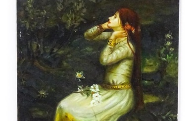 After John William Waterhouse, 20th century, Oil on board, Ophelia, depicting William Shakespeare's