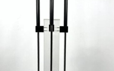 Alessandro Albrizzi Chrome Lucite Fireplace Tools Set w