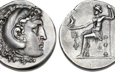Alexander III 'the Great', 336–323 BC, Tetradrachm, posthumous issue, Phaselis, CY 12...