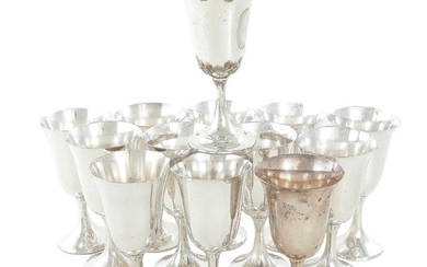 American silver goblets, Manchester (13pcs)