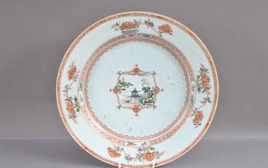 An 18th Century Chinese Kangxi Period famille verte plate or charger