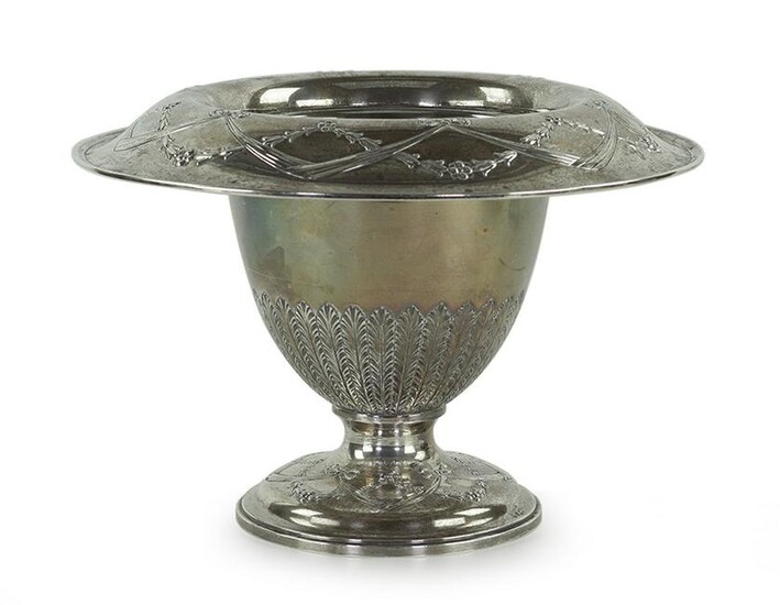 An American Sterling Silver Centerpiece Vase.