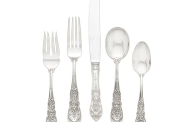 An American sterling silver partial flatware service