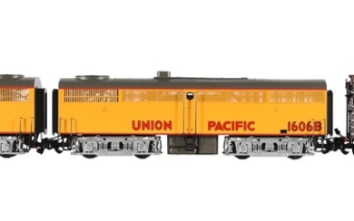 An Aristocraft G Gauge 1/29th scale model of an American Union Pacific Santa Fe diesel locomotive