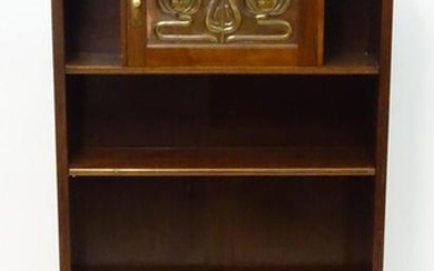 An early 20thC mahogany Glasgow School style bookcase