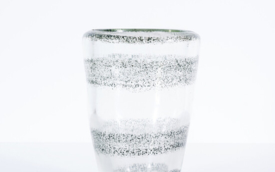 André Thuret (1898-1965) Vase à inclusions d'oxydes métalliques