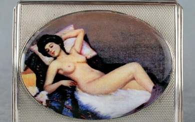 Antique British Erotic 1920s Nude Sleeping Lady Sterlin