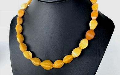 Antique Cut Amber Necklace