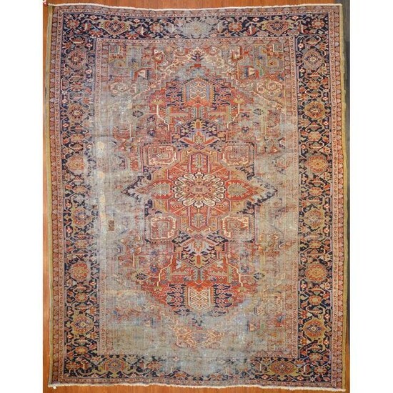 Antique Heriz Carpet, Persia, 11.9 x 15