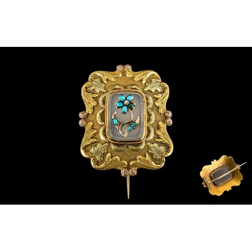 Antique Period 15ct Gold - Stunning and Exquisite Brooch. Th...