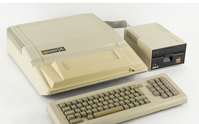 Apple IIe External Keyboard Prototype and Computer