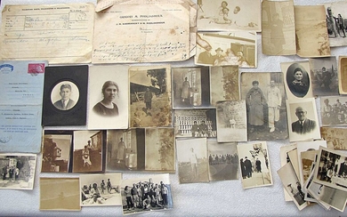 Archive of a Jewish family Podliashouk, 57 photos and 4 papers.
