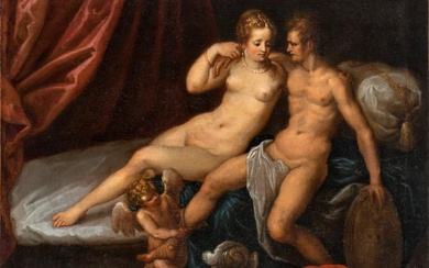 Artista rudolfino, ultimo quarto XVI secolo () Venere e Marte Olio su tela...