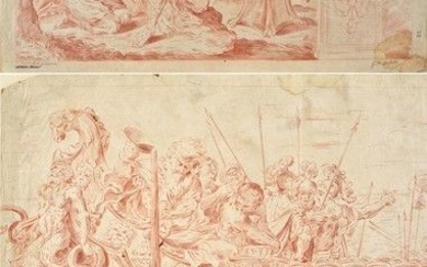 Attr. a Giuseppe Maria Mitelli, Scene tratte dagli affreschi di Annibale Carracci a Palazzo Fava di Bologna, (1634-1718)