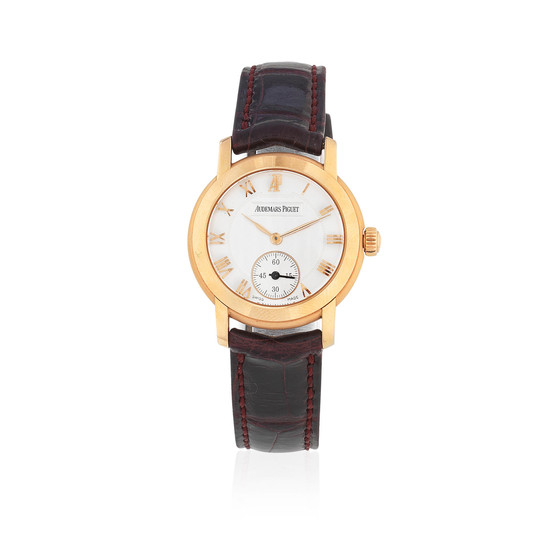 Audemars Piguet. A lady's 18K rose gold manual wind wristwatch