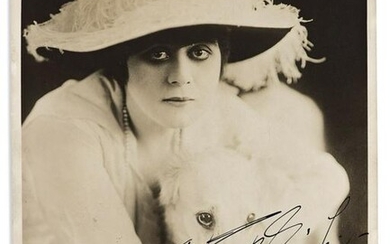 BARA, THEDA. Photograph Signed and Inscribed, to "Theda