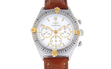 BREITLING - a gentleman's stainless steel Callisto chronograph wrist watch.