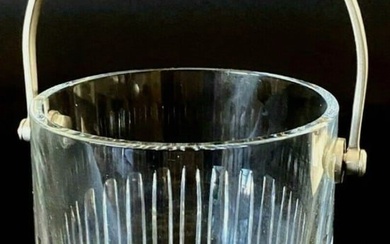 Baccarat Signed Rotary Crystal Ice Bucket made in France