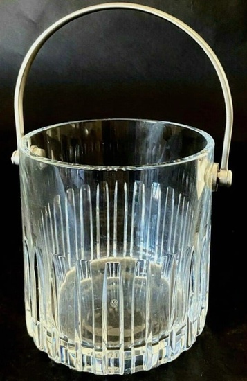 Baccarat Signed Rotary Crystal Ice Bucket made in France