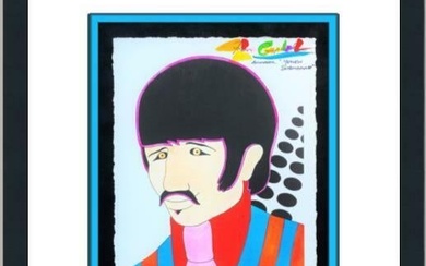 Beatles Ringo Starr Yellow Submarine Signed Giclee Ron Campbell CUSTOM FRAMED