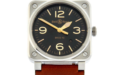 Bell & Ross - a BR03-92 watch, 42x42mm.