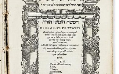 Bible, Pentateuch, Hebrew and Latin. Hebraicus