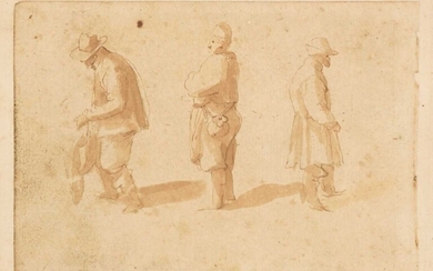 Breughel (Jan, 1568-1625). Three Peasants, probably late 16th or early 17th century