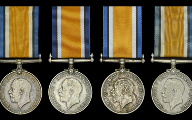 British War Medal 1914-20 (4) (Lieut. C. B. Barry.; Capt. H. M....