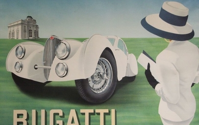 * « Bugatti Atlantic », lithographie signée en...