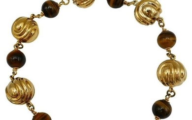 Bulgari Vintage Gold Necklace Tirger's Eye
