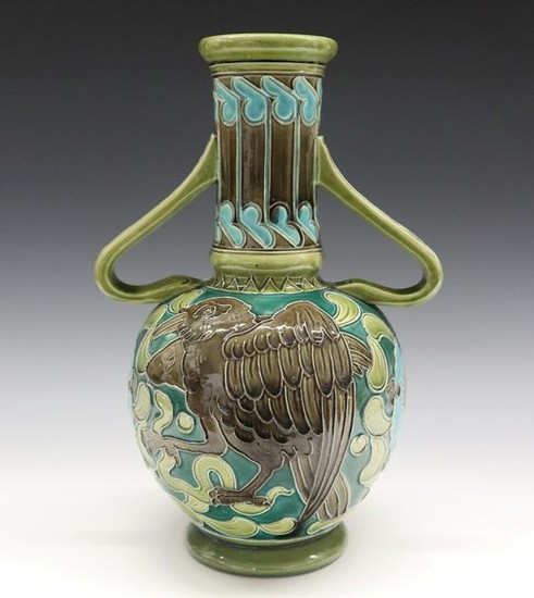 Burmantofts Faience Vase